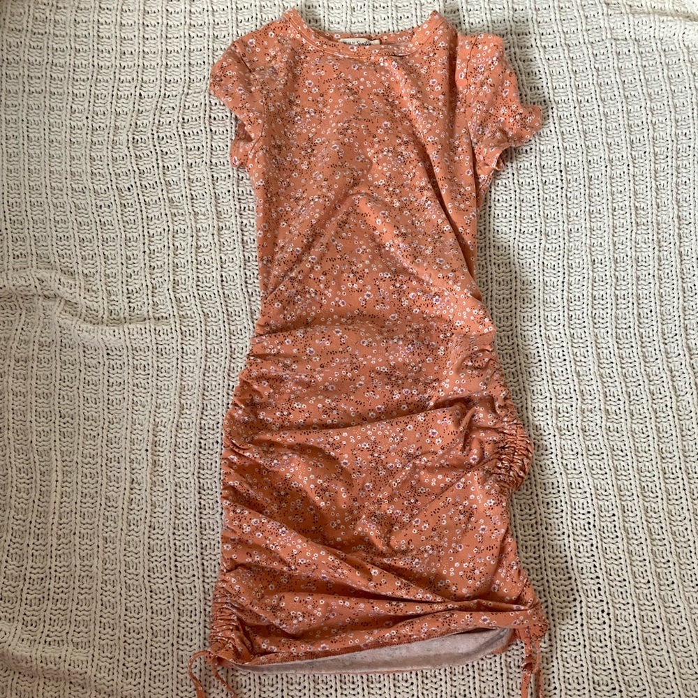 live to be spoiled orange floral dress